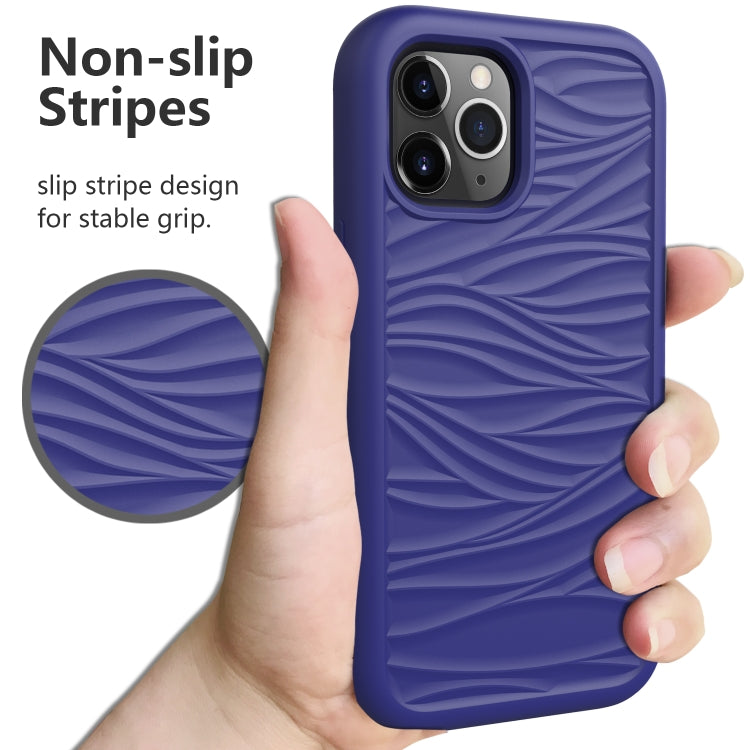 For iPhone 12 Pro Max Wave Pattern 3 in 1 Silicone+PC Shockproof Protective Case, For iPhone 12 Pro Max