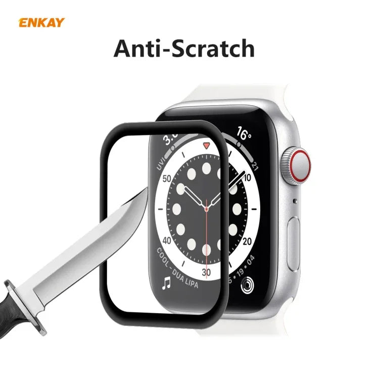 For Apple Watch Series 6/5/4/SE 40mm ENKAY Hat-Prince 3D Full Screen PET Curved Hot Bending HD Screen Protector Film, For Apple Watch Series 6/5/4/SE 40mm