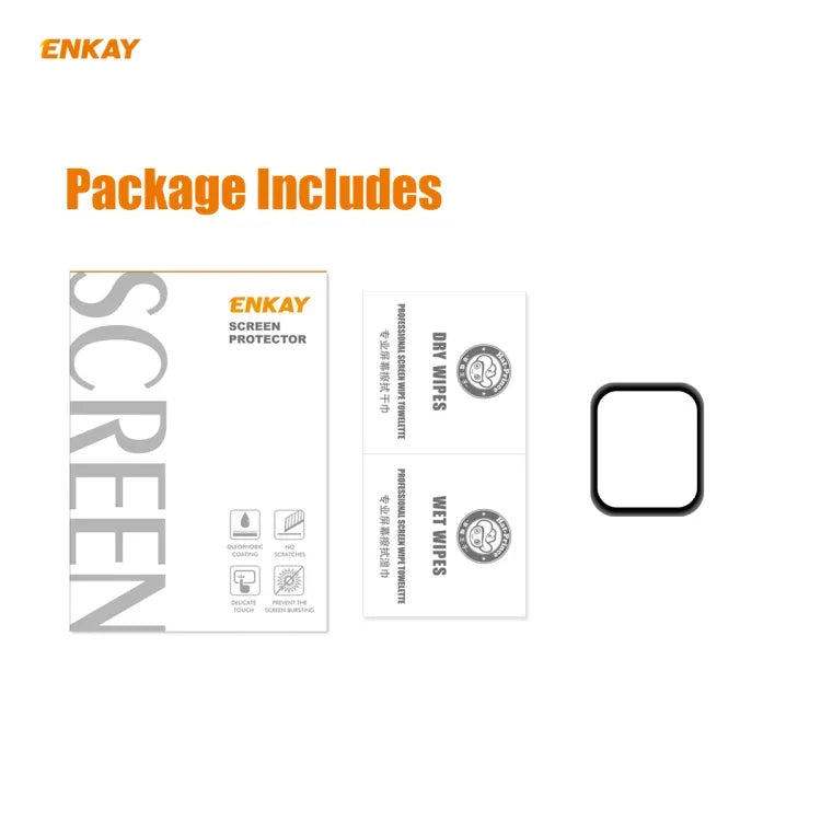 For Apple Watch Series 6/5/4/SE 40mm ENKAY Hat-Prince 3D Full Screen PET Curved Hot Bending HD Screen Protector Film, For Apple Watch Series 6/5/4/SE 40mm
