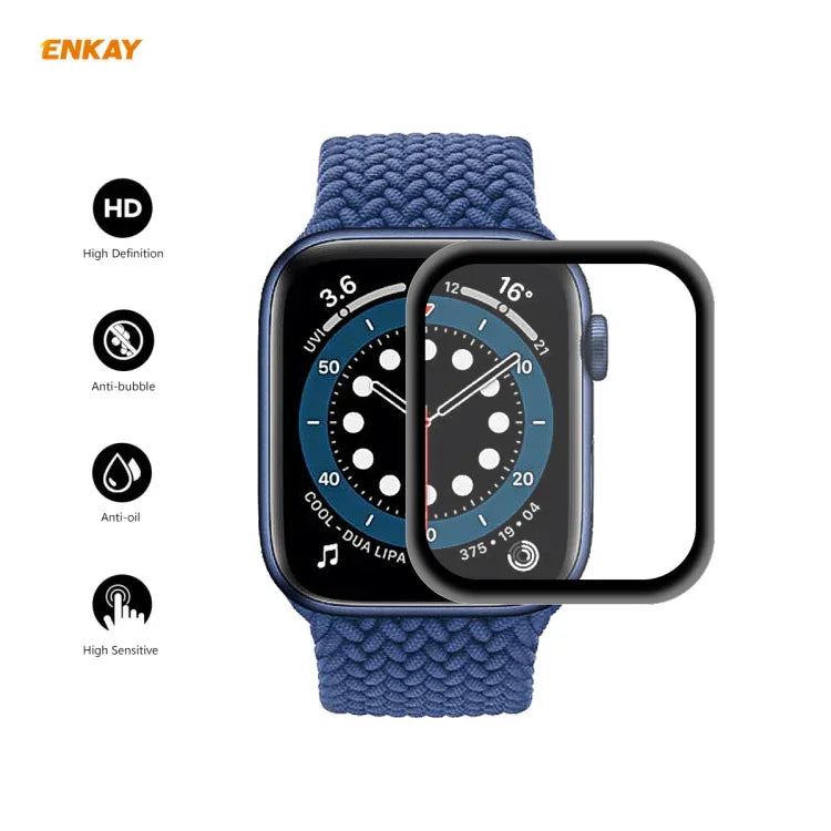For Apple Watch Series 6/5/4/SE 44mm ENKAY Hat-Prince 3D Full Screen PET Curved Hot Bending HD Screen Protector Film, For Apple Watch Series 6/5/4/SE 44mm