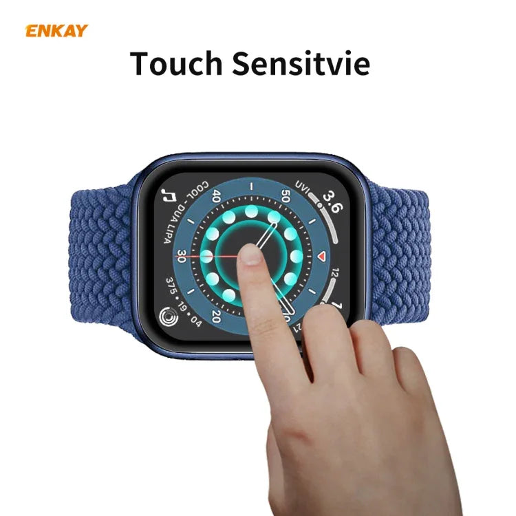 For Apple Watch Series 6/5/4/SE 44mm ENKAY Hat-Prince 3D Full Screen PET Curved Hot Bending HD Screen Protector Film, For Apple Watch Series 6/5/4/SE 44mm
