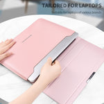 4 in 1 Uuniversal Laptop Holder PU Waterproof Protection Wrist Laptop Bag, 11/12inch, 13/14inch, 15/16inch