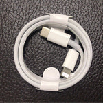 2 in 1 PD 20W Single USB-C / Type-C Port Travel Charger + 3A PD3.0 USB-C / Type-C to 8 Pin Fast Charge Data Cable Set, Cable Length: 1m, US Plug, 20W 1m