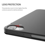Three-folding Surface Leather Matte TPU Bottom Smart Tablet Case