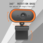 C11 2K Picture Quality HD Without Distortion 360 Degrees Rotate Built-in Microphone Sound Clear Webcams with Tripod