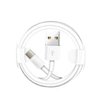 Dual USB Portable Travel Charger + 1 Meter USB to Type-C Data Cable, EU Plug