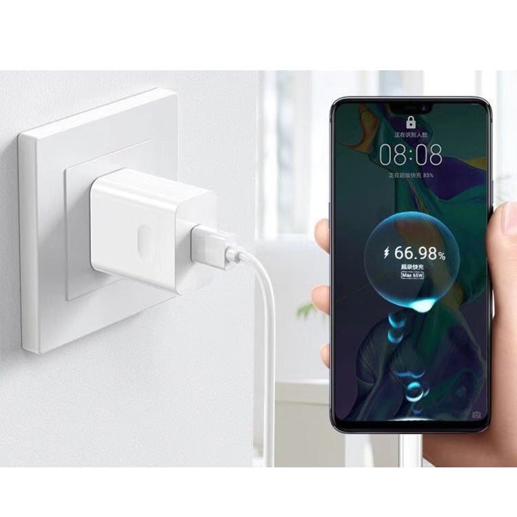 HW-66W 6A USB Fast Charging Travel Charger With EU Plug Conversion Head, With EU Plug