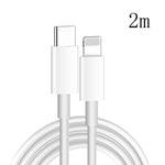 XJ-61 12W USB-C / Type-C to 8 Pin PD Fast Charging Cable, 1m, 1.5m, 2m