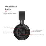 Fingertime P1 Wireless Bluetooth 5.0 Stereo Soft Leather Earmuffs Foldable Headset Built-in Mic for PC / Cell Phones