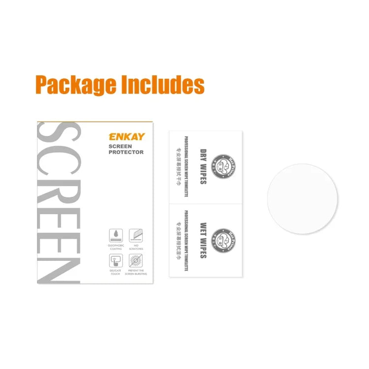 For Samsung Galaxy Watch4 Classic 42mm ENKAY Hat-Prince 0.2mm 9H 2.15D Curved Edge Tempered Glass Screen Protector Watch Film, 1 PCS, 2 PCS, 5 PCS, 10 PCS
