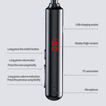960 Neckband Magnetic Stereo Headphone with LED Display Support TF Card