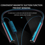 GYM530 Magnetic Neck-mounted Noise Cancelling Sports Earphones In-ear Stereo Support Handsfree / TF Card