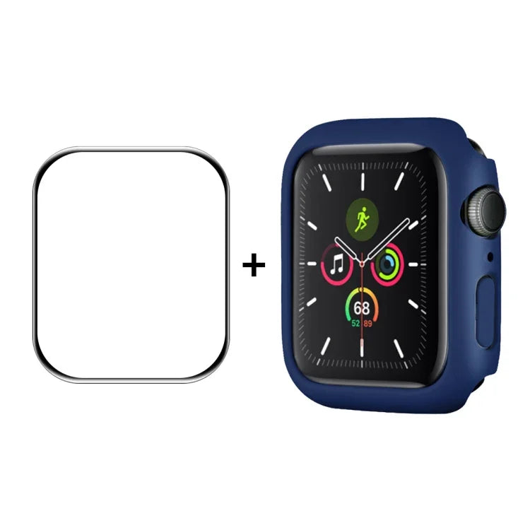 ENKAY Hat-Prince PC Frame + Full Coverage PMMA HD Screen Protector Film for Apple Watch Series 9 / 8 / 7 41mm