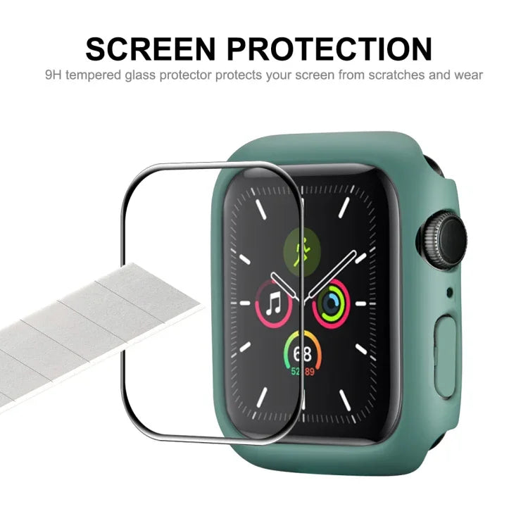 ENKAY Hat-Prince PC Frame + Full Coverage PMMA HD Screen Protector Film for Apple Watch Series 7 45mm