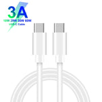 PD25W USB-C / Type-C + QC3.0 USB Dual Ports Fast Charger with USB-C to USB-C Data Cable, US Plug, US Plug + USB-C to USB-C Cable