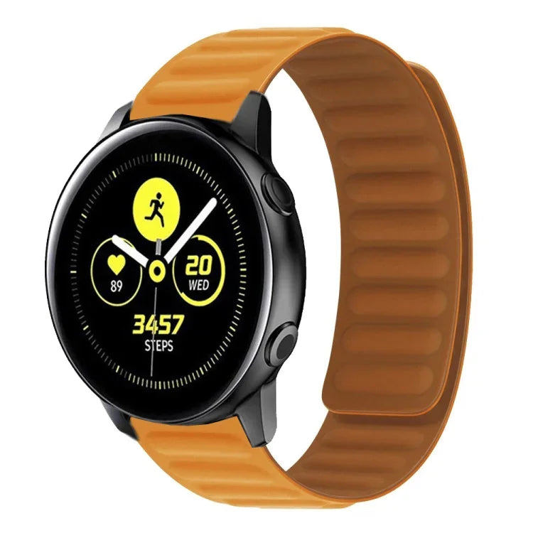 Silicone Magnetic Watch Strap, For Samsung Galaxy Watch 3 41MM R850, For Samsung Galaxy Gear Sport, For Samsung Galaxy Watch Active
