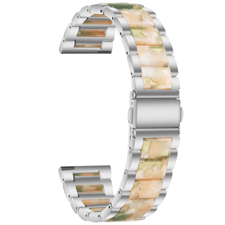 Metal Three Beads + Resin Strap, For Huawei Watch GT 3 46mm / GT Runner, For Huawei Watch GT 3 42mm / Watch GT 2 42mm