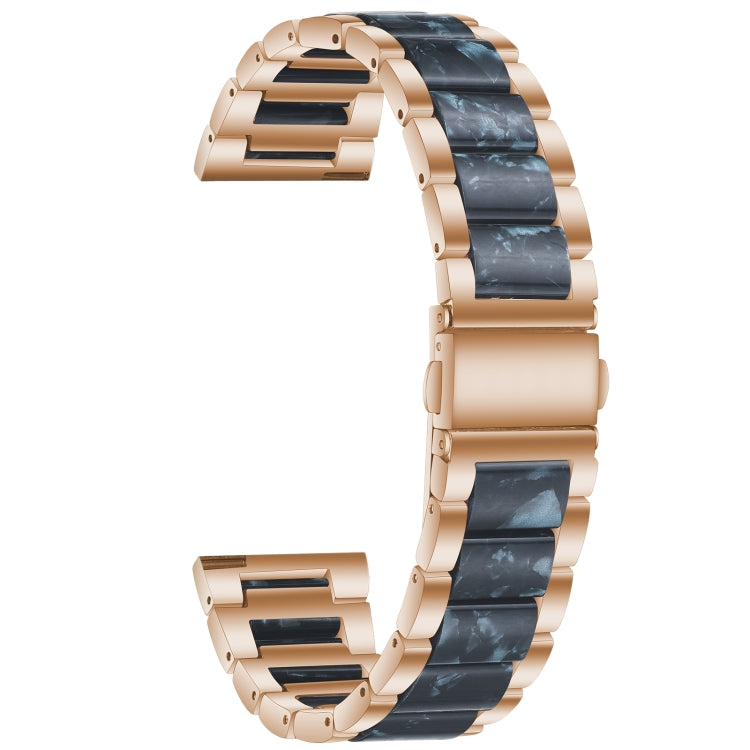 Metal Three Beads + Resin Strap, For Huawei Watch GT 3 46mm / GT Runner, For Huawei Watch GT 3 42mm / Watch GT 2 42mm