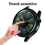 Tempered Glass Film Oil Spray Matte PC Case, For Huawei GT3 42mm, For Huawei GT3 46mm