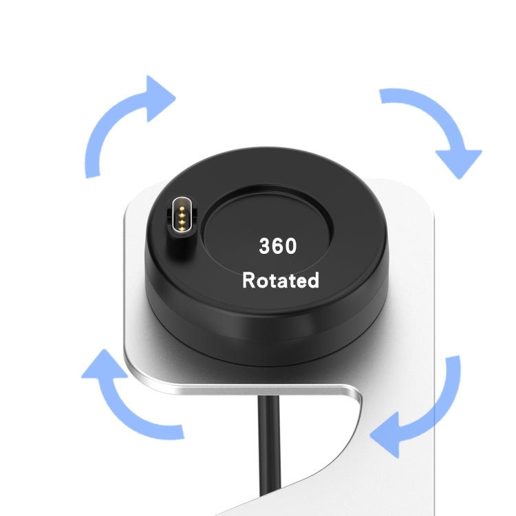 Rotatable Magnetic Metal Charging Base, For Garmin Vivoactive 3 Music, For Garmin Vivosport