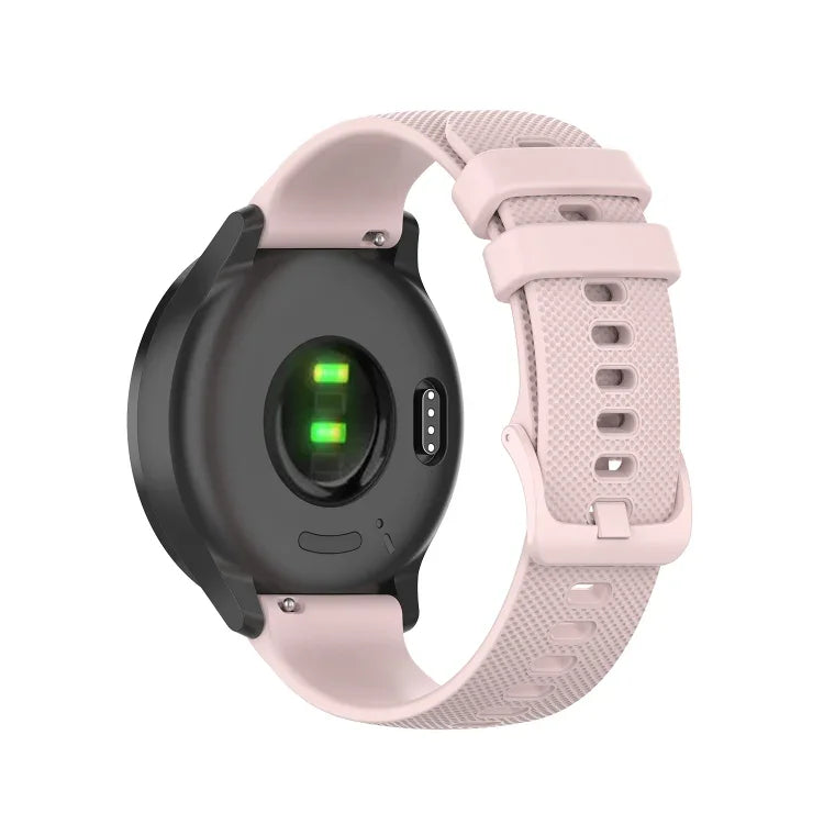 22mm Checkered Silicone Strap, For Samsung Galaxy Watch3 45MM, For Samsung Galaxy Watch 46mm, For Samsung Gear S3 Classic