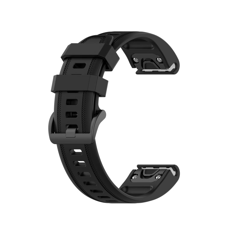20mm Solid Color Silicone Quick Release Strap, For Garmin Fenix 7S
