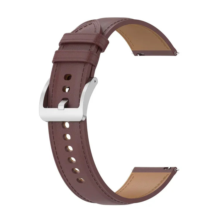 Calf Texture Sewing Thread Watchband, For Samsung Galaxy Watch 4, For Samsung Galaxy Watch 3 41mm / Watch 42mm, For Samsung Galaxy Gear S2 Classic