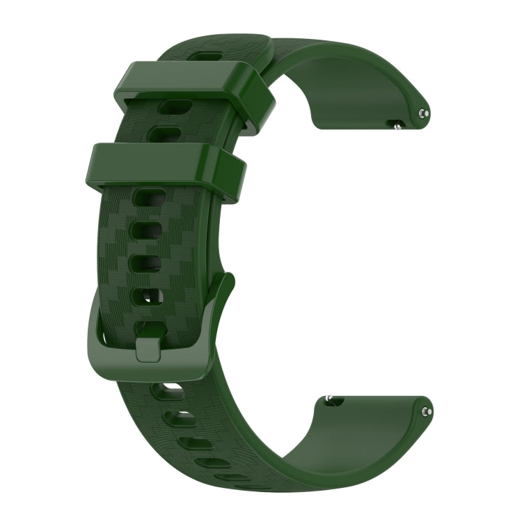 20mm Carbon Fiber Striped Silicone Strap, For Honor Magic Watch2 42mm