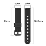 20mm Carbon Fiber Striped Silicone Strap, For Amazfit GTS 3, For Amazfit GTS 2E, For Amazfit GTS 2 mini, For Amazfit GTS 2