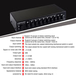 B059 10 In 2 Out / 2 In 10 Out 2-Way RCA Switch Audio Frequency Signal Select Shift Device Loudspeaker Box, B059