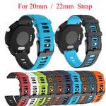 20mm Mixed-Color Silicone Strap, For Huawei Watch GT3 42mm, For Huawei Watch GT2 42mm