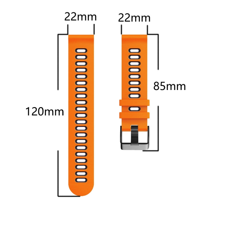 22mm Mixed-Color Silicone Strap, For Huawei Watch GT Runner, For Huawei Watch GT3 46mm