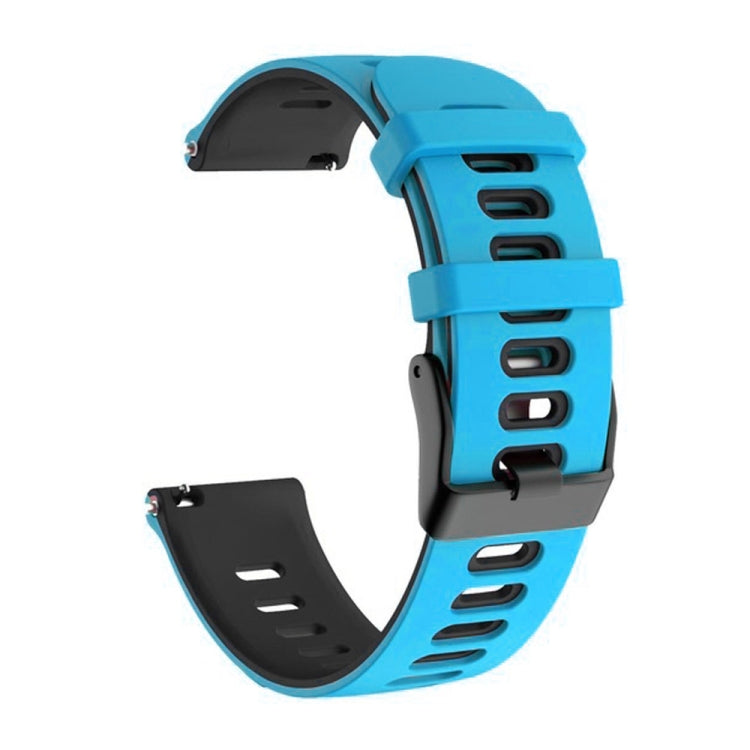 20mm Mixed-Color Silicone Strap, For Samsung Galaxy Watch 4 Classic 42mm, For Samsung Galaxy Watch 4 Classic 46mm