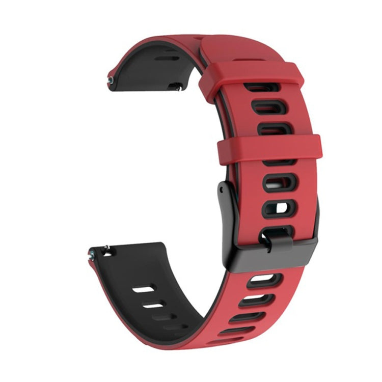20mm Mixed-Color Silicone Strap, For Samsung Galaxy Watch 4 Classic 42mm, For Samsung Galaxy Watch 4 Classic 46mm