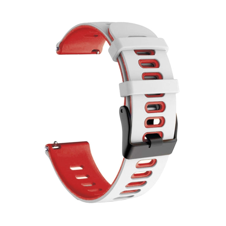 22mm Mixed-Color Silicone Strap, For Samsung Galaxy Watch 3 45mm, For Samsung Galaxy Watch 46mm