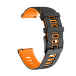 22mm Mixed-Color Silicone Strap, For Samsung Galaxy Watch 3 45mm, For Samsung Galaxy Watch 46mm