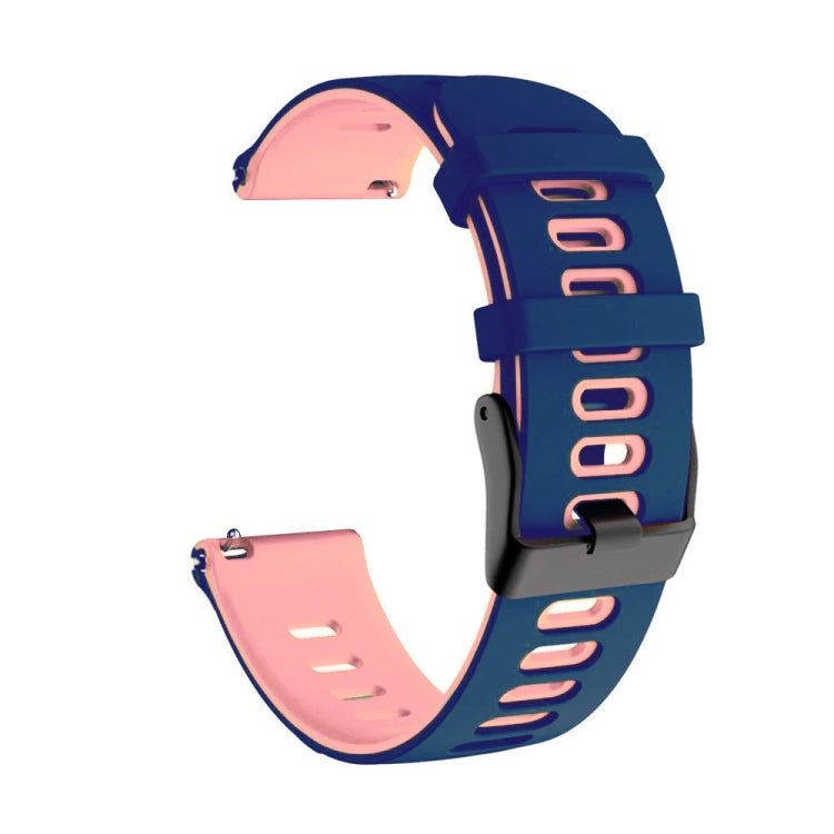 22mm Mixed-Color Silicone Strap, For Samsung Galaxy Watch 3 45mm, For Samsung Galaxy Watch 46mm