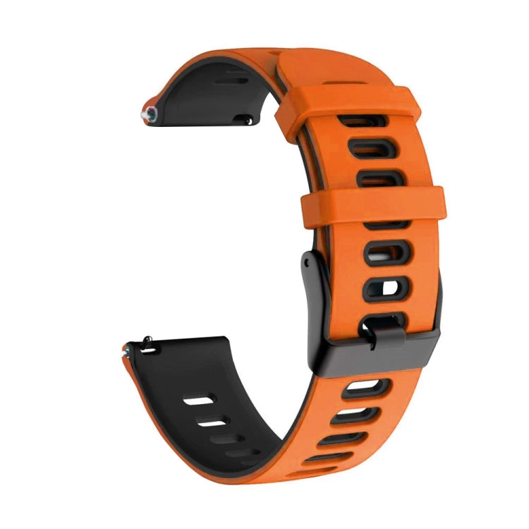 22mm Mixed-Color Silicone Strap, For Samsung Galaxy Watch 3 45mm, For Samsung Galaxy Watch 46mm