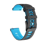 22mm Mixed-Color Silicone Strap, For Samsung Galaxy Watch 3 45mm, For Samsung Galaxy Watch 46mm