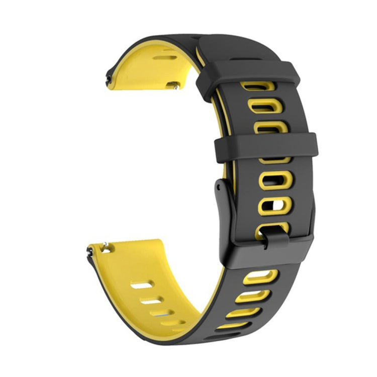 22mm Mixed-Color Silicone Strap, For Samsung Galaxy Watch 3 45mm, For Samsung Galaxy Watch 46mm