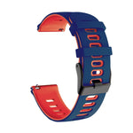 22mm Mixed-Color Silicone Strap, For Samsung Galaxy Watch 3 45mm, For Samsung Galaxy Watch 46mm
