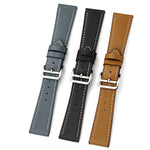 22mm Contrast Pin Buckle Leather Strap, For Huawe Watch GT Runner, For Huawei Watch GT3 46MM, For Huawei Watch3/Watch3 Pro, For Huawei Watch GT2 Pro/Watch GT 2E/Watch GT