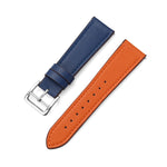 22mm Contrast Pin Buckle Leather Strap, For Huawe Watch GT Runner, For Huawei Watch GT3 46MM, For Huawei Watch3/Watch3 Pro, For Huawei Watch GT2 Pro/Watch GT 2E/Watch GT