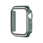 Electroplating Two-color PC+Tempered Film Watch Case, For Apple Watch Series 9 / 8 / 7 45mm, For Apple Watch Series 6/5/4/SE 44mm