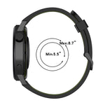 20mm Vertical Pattern Two-Color Silicone Watch Band, For Garmin Forerunner 245 Music, For Garmin Vivoactive 3 Music