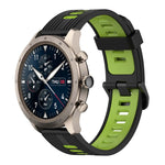22mm Vertical Pattern Two-Color Silicone Watch Band, For Amazfit 2 Stratos, For  Amazfit Z