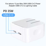 PD 35W Dual USB-C / Type-C Ports Charger for iPhone / iPad Series, US Plug, US Plug