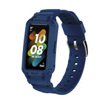 For Huawei Band 6 / 7 / Honor Band 6 JSM Integrated TPU Adjustable Elastic Watch Band, Pink, Black, Army Green, Translucent, Light Grey, Dark Blue