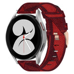 20mm Nylon Woven Watch Band, For Samsung Galaxy Watch 4 40mm, For Samsung Galaxy Watch 4 44mm, For Samsung  Galaxy Watch 4 Classic 42mm, For Samsung  Galaxy Watch 4 Classic 46mm, For Samsung Galaxy Watch 3 41mm, For Samsung Galaxy Watch Active 2 40mm