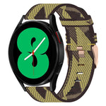 20mm Nylon Woven Watch Band, For Samsung Galaxy Watch 4 40mm, For Samsung Galaxy Watch 4 44mm, For Samsung  Galaxy Watch 4 Classic 42mm, For Samsung  Galaxy Watch 4 Classic 46mm, For Samsung Galaxy Watch 3 41mm, For Samsung Galaxy Watch Active 2 40mm